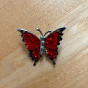 Butterfly costume jewelry pin